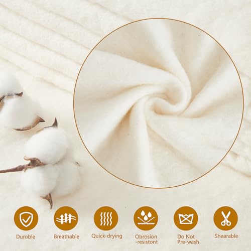 RRKTP Cotton Quilt Batting by The Roll,80/20 Cotton/Polyester Blend Batting for Quilting,Warm Soft Natural Batting for Sewing,Stuffing for Crafts Handmade Quilts& Sewing Project-96" X 20 Yard