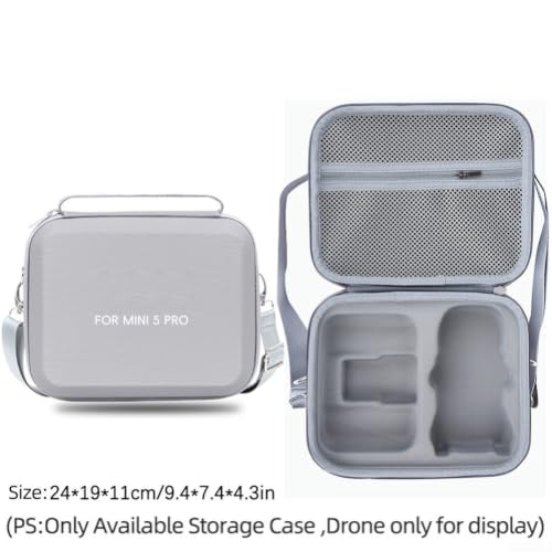 Protector de viaje para DJI Mini 5 Pro compacto para excursiones de montaña gris 2