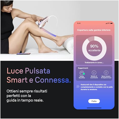 Braun Skin I·Expert Epilatore Luce Pulsata Smart, Epilazione Laser Peli Donna A Casa, Riduzione Permanente Dei Peli, App Gratuita, Pochette, Rasoio Gillette Venus, 3 Testine, PL7311 - 3