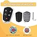 Key Fob Cover Shell Case Replacement for Cadillac ATS ATS-V CTS CT6 XTS XT5 XT4 XT6 SRX 2014 2015 2016 2017 2018 2019 2020 2021 5 Buttons Car Remote Pad Cover HYQ2AB, HYQ2EB (2PCS)