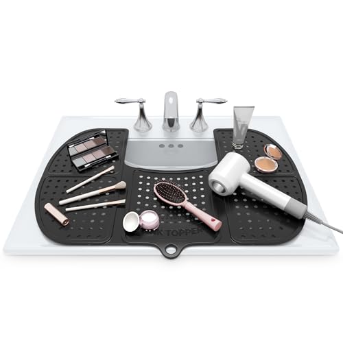 Sink Topper Large Black Silicone Mat