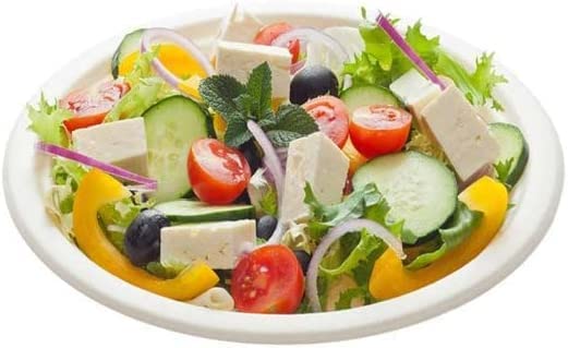 Piatti Di Carta Compostabili - 50 Pezzi Super Resistenti Per Cibo Caldo E Freddo - Foto 4