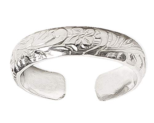 Toe Ring | Silver Coast Sterling Adjustable | Attire For Your Toes | Made In The Usa | Unisex | Hot Trend Jewelry #TOP1