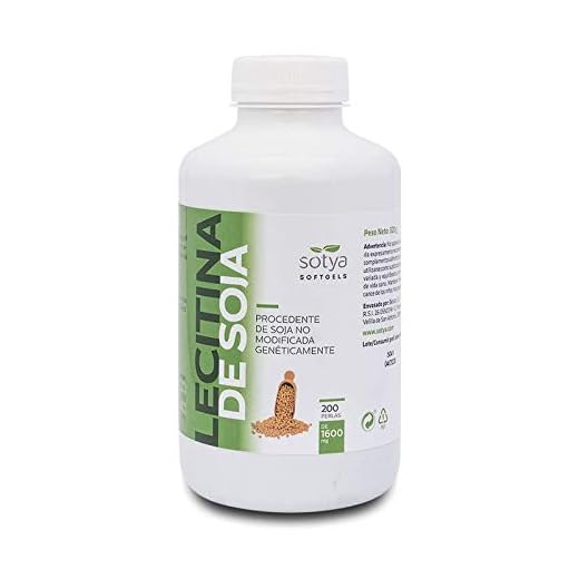 Lecitina de Soja 200 perlas de 1600 mg de Sotya