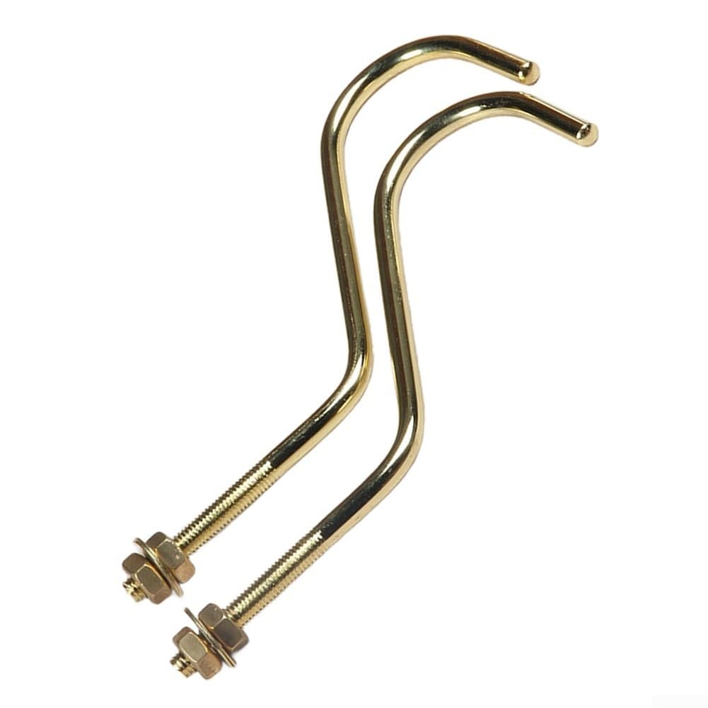 2pcs Duty Bridge Cue Hooks with Rail Mount for Billiard Table Board For Pool Table Accessory Compatible with Most Cue Racks
