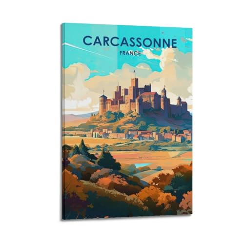 Poster Carcassonne cadeau esthétique de décoration pour une chambre