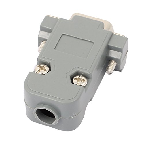 Image of Generic DB9 9-Pin 2 Rows Male Converter Connector Adapter w Kit Cover Housing Assembly Shell Plastic Hood