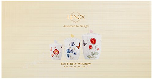 Lenox Butterfly Meadow 3-Piece Canister Set, 6.60 Lb, Multi #TOP1