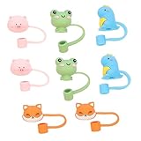 Couvercle de paille à boire : parfait pour s'adapter à vos tasses, bouteilles, mugs, verres et autres récipients, une variété de fonctions pour rendre votre tasse plus attrayante, couvercles de paille en silicone