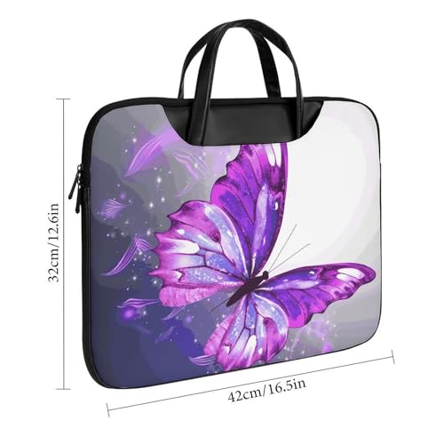 Bolso Bandolera Impermeable para Laptop 17 Pulgadas Morado miniatura 2