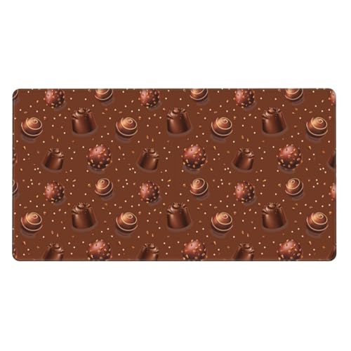 Alfombrilla de ratón grande e impermeable con diseño de chocolate 1