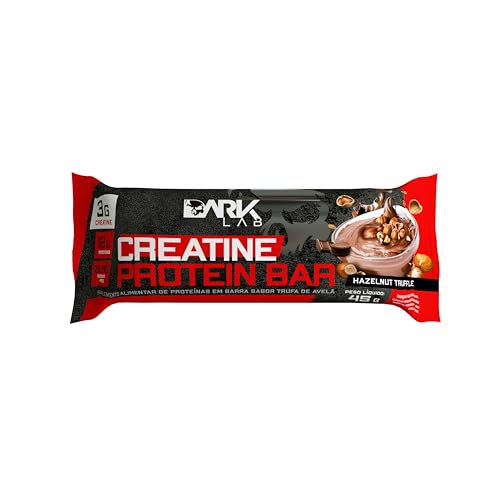 Creatine Protein Bar Display 12 UN Chocolate com Avelã Dark Lab