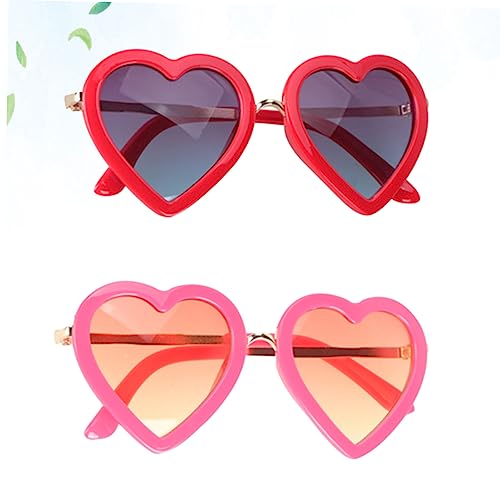 Holibanna 2 Unidades coração óculos de sol polarizados femininos óculos de sol oculos de sol óculos