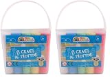 MAIN D'ARTISTE - 15 Craies XXL - Loisir Créatif - 035601 - Dessin - Multicolore - Jouet En...