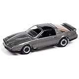 Johnny Lightning 1984 Pontiac Firebird Trans Am T/A Silver Sand Gray Metallic with Black Top Classic Gold Collection Series Limited Edition to 7418 Pieces Worldwide 1/64 Diecast Model Car