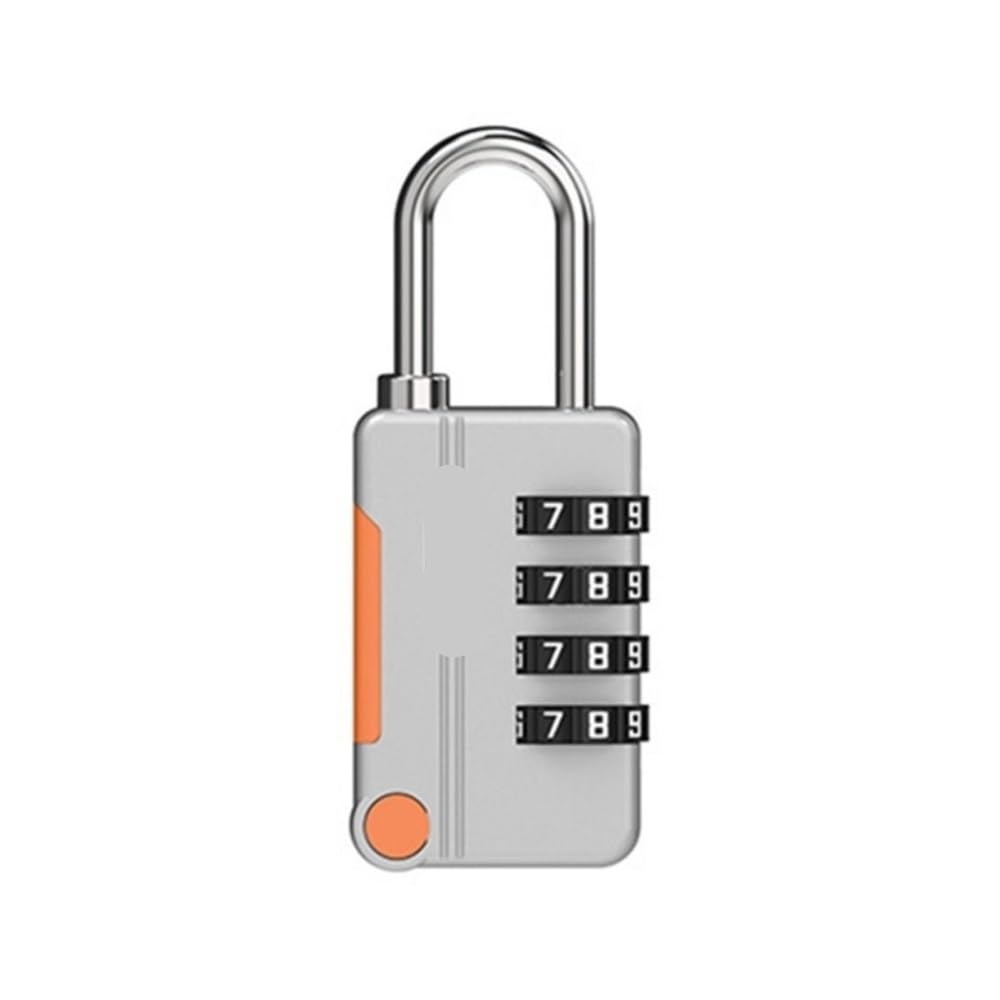 Gnyvzxplq A Grey Suitcase Locks, 4 Digit Combination Zinc Alloy Padlock Travel Luggage Suitcase Multicolor(A Grey)
