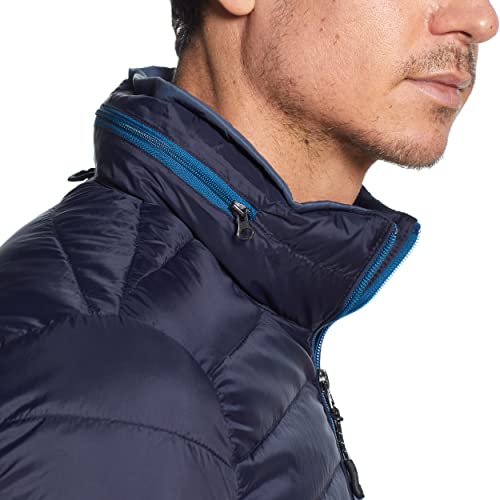 Weatherproof Mens Puffer Jackets - Packable Travel Neck Pillow Navy Alternative Down Puffer Jacket Men (Navy, Xl) #TOP3
