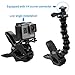 Suptig Jaws Flex Clamp Mount Gooseneck Mount for GoPro Hero 13 Hero 12 Hero 11 Hero 10 Hero 9 Hero 8 Hero 7 Hero 6 Hero 5 Hero 4 Session Hero 3+ Hero 3 Akaso EK7000 DJI osmo Arlo Action Camera.