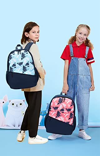 Image of Reelay mee 28 L Polyester, Waterproof, Light Weight, Fascinating Backpack - 8340 (Pink Blue)