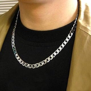 Men 925 Sterling Silver Plated Curb 20'' Link Curb Chain,Sterling Silver Over Stainless Steel Necklace Sterling Silver Chain