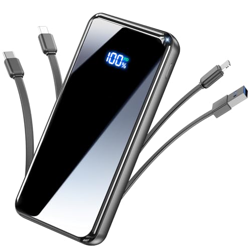 YILANS Portable Charger,50000mAh Power Bank Built-in Cable, 22.5W PD USB