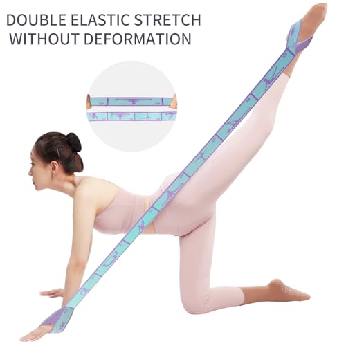 9 Loops Elastic Yoga Strap - Adjustable Stretching Band for Physical Therapy, Dance, Pilates & Gymnastics, Multi-Loop Exercise Band for Flexibility, Home Workout - Image 4