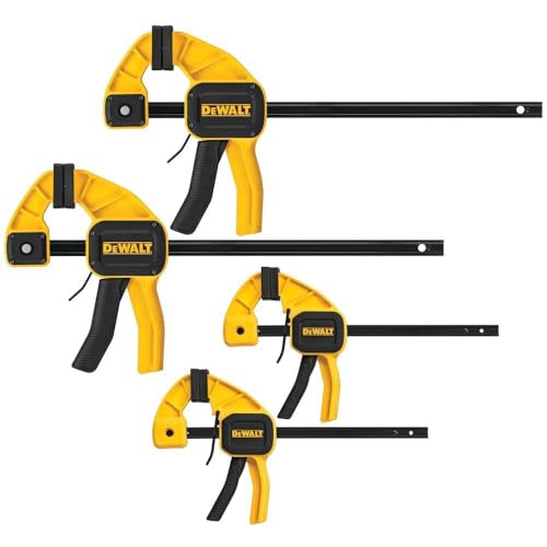 DEWALT DWHT83196 Medium and Large Trigger Clamps - 4 Pack