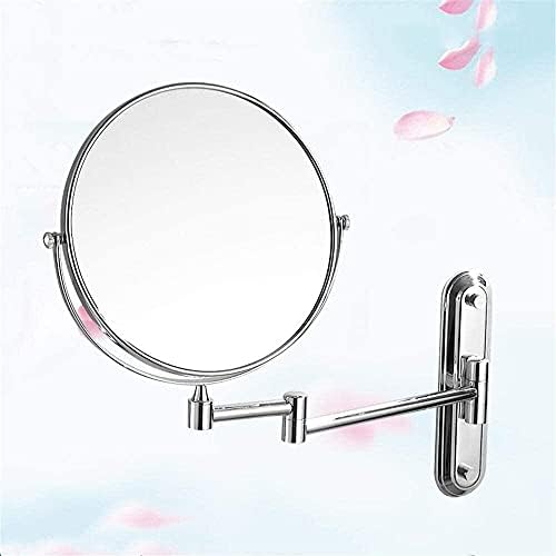 Makeup Mirror Bathroom Telescopic Mirror Double- Sided Magnification Folding Beauty Mirror Dressing Table Princess Mirror (Color : 6 Inches) (8 Inches) image 4