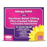 Fexofenadine Hydrochloride 120mg Tablets – Non-Drowsy Allergy Relief for Hay Fever & Itchy Skin – Pack of 30