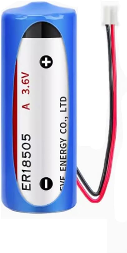 6 PCS A Size 3.6V 4000mAh EVE ER18505 with 2.0 Plug Lithium PLC Industrial Control Battery Non Rechargeable