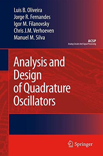 Buy Analysis and Design of Quadrature Oscillators (Analog Circuits and Signal Processing) โ BookShops.in