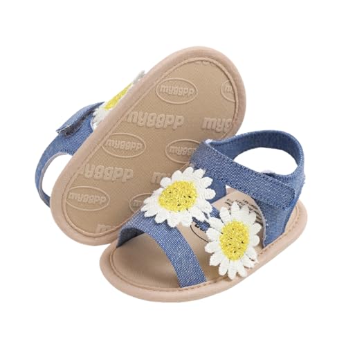 LAFEGEN Infant Baby Girls Summer Sandals Newborn Toddler First Walker Crib Dress Shoes