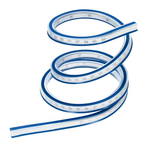 Règle courbe flexible PATIKIL 100 cm à mémoire de forme pour tracé