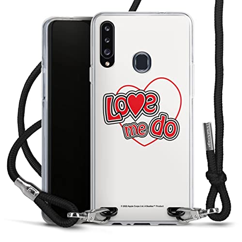DeinDesign Coque Collier Compatible avec Samsung Galaxy A20s Coque avec Cordon Coque avec Cordon Love Me Do The Beatles… - Les Beatles, Paul McCartney, John Lennon, RIngo Starr, George Harrison DeinDesign Coque Collier Compatible avec Samsung Galaxy A20s Coque avec Cordon Coque avec Cordon Love Me Do The Beatles…