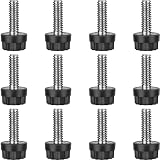 Adjustable Furniture Levelers Screw Stainless Steel Screw Leveling Feet 1/4" Threaded Screw Table Le