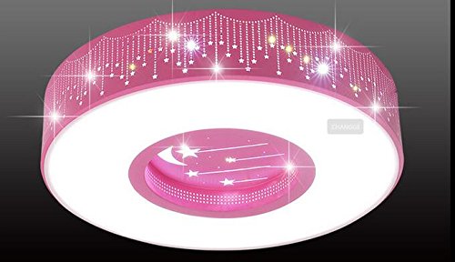 LYXG La chambre des enfants chambre des Filles de lumière lumière lumière LED lampe de plafond chaud princesse étoiles chambres rond romantique ,40cm Cover