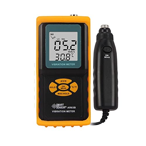 Handheld Vibration Meter Portable Accelerometer High-Precision Seismometer AS63B Motor Vibration Test(AS63A) - Thumbnail 2