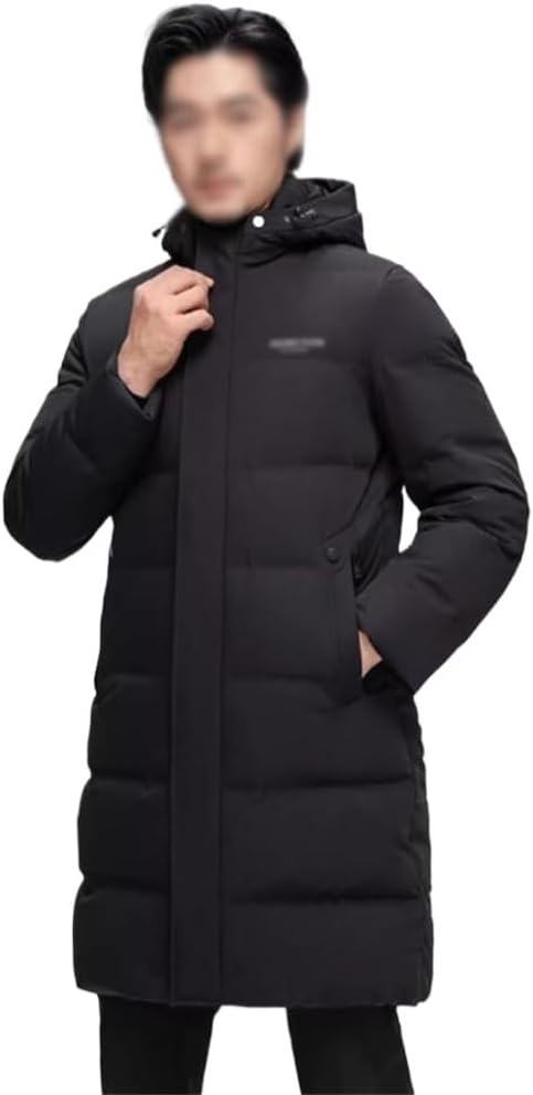 Middle-aged And Elderly Father Wear Down Jacket Male Long Winter Thick Warm Male Winter Coat