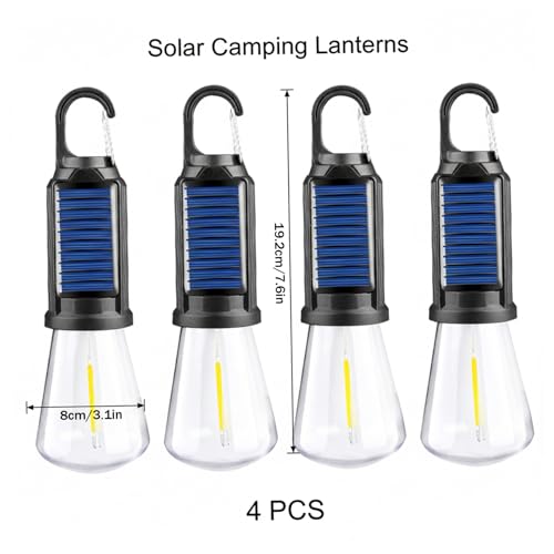 Ampoules solaires camping : fini les pannes de batterie avec la lanterne à double charge - 4