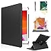 iPad Case Cover Rotating Stand with Wake Up / Sleep Function For Apple iPad Air 1st Generation Compatible models; MD785LL/A , MD876LL/A , ME906LL/A or A1474 , A1475 , A1476 ( Black )
