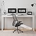 Need 63 Inch Large Computer Desk - Modern Simple Style Home Office Gaming Desk, Basic Writing Table for Study Student, White Metal Frame, White