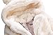 WEONEDREAM Baby Girls Hooded Fall Winter Coats Size 1-6T Warm Outdoor Jackets Cute Kids Outfits Fleece Outerwear Toddler Windbreaker Small Girls Clothing(White,130)