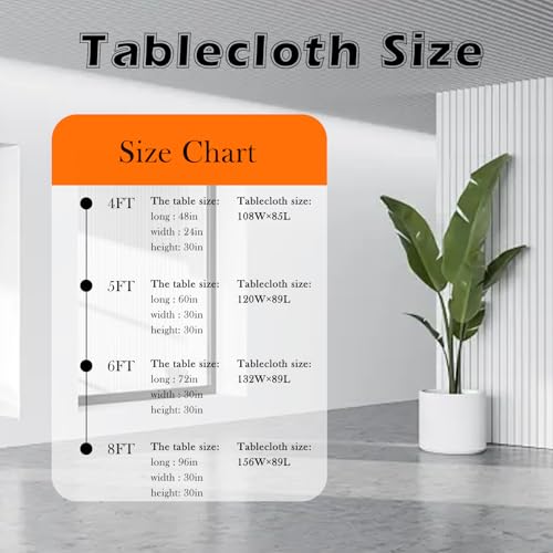 Custom Table Cloth with Business Logo Spandex 6FT Personalized Table Cloth with LogoText Image for Business Tradeshow Events/Company/School/Shop/Charity (6FT 132LX89in)