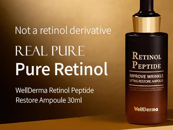 WELLDERMA Retinol Peptide Restore Serum, 30mL / 1.01 fl.oz – Hydrating & Balancing Ampoule with Collagen Complex and Niacinamide - Image 2