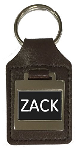 Porte-clés en cuir avec nom Zack : votre compagnon élégant au quotidien