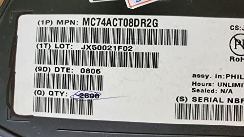 (1 PC) MC74ACT08DR2G, ON SEMI, US Stock*