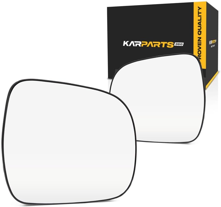 For Toyota Tacoma 2005-2011 Mirror Glass Driver and Passenger Side | Pair | Non-Heated | All Cab Types | Flat Glass Type | w/Backing Plate | 8790904190, 8790804180 | TO1324113, TO1325113