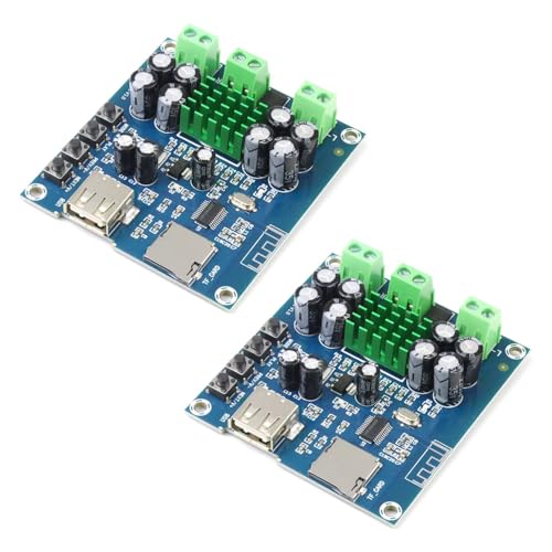 2Pcs XH-M422 TPA3116D2 Dual Channel 50W+50W DC 12-24V