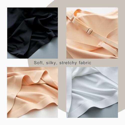 Padded Camisole No Shelf, No Built in Bra, No Elastic Band, No Bra Tank Top Cami4