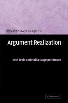 Paperback Argument Realization (Research Surveys in Linguistics) Book